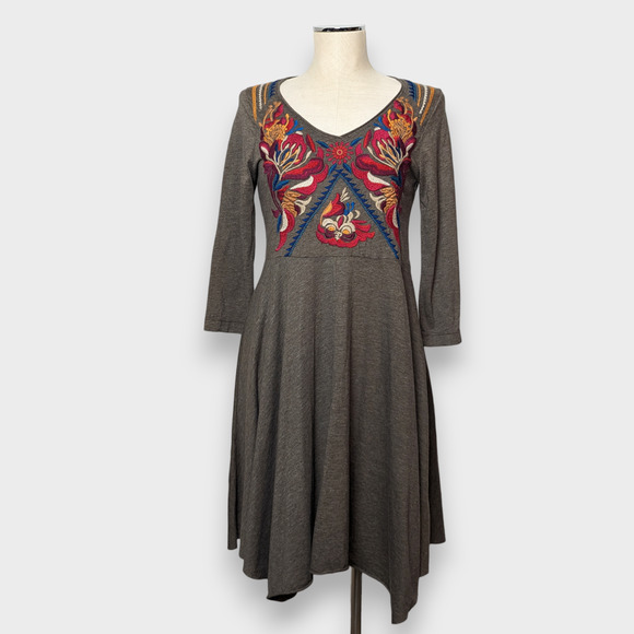 JOHNNY WAS Los Angeles  Embroidered Dress S - Picture 1 of 2